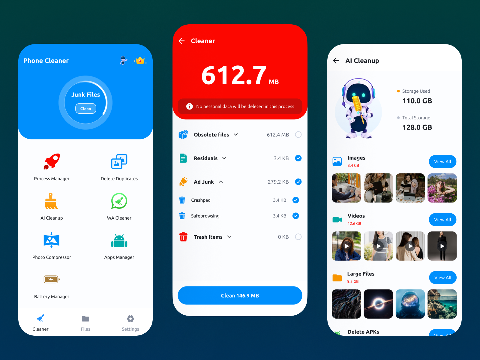 Example of Startup App UI/UX Design Reskin Services